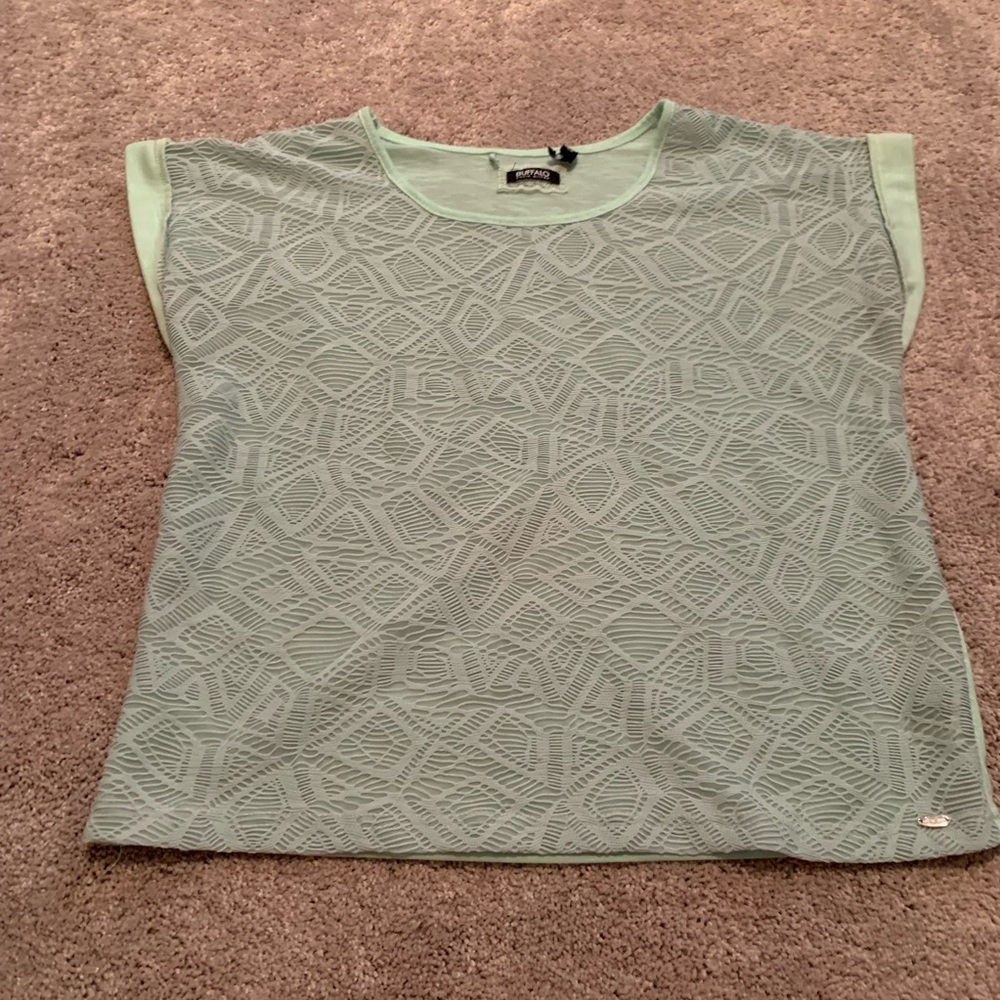 Buffalo brand. Lace mint green T-shirt